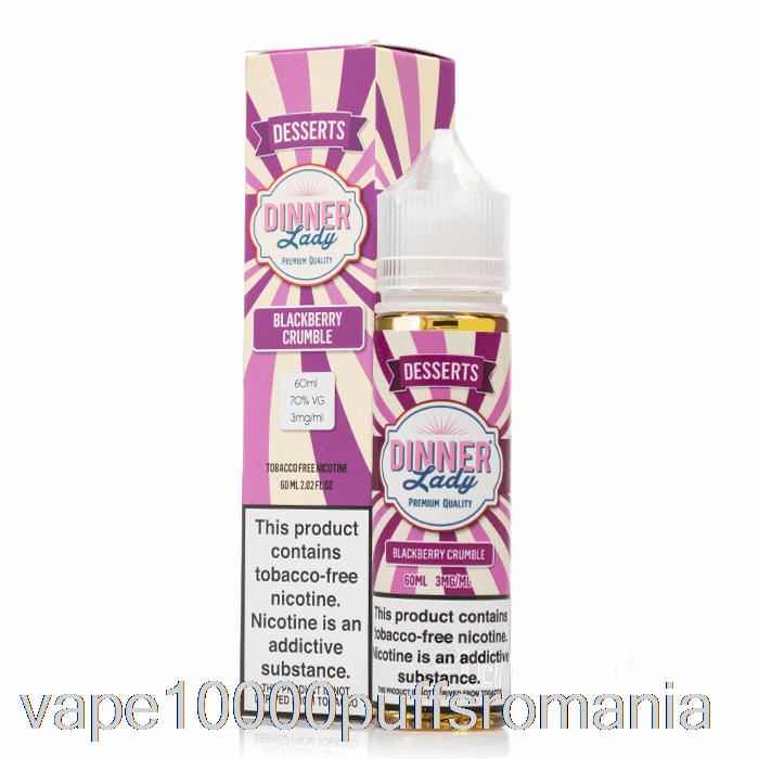 Vape Romania Blackberry Crumble - E-lichid Vape Dinner Lady - 60ml 0mg